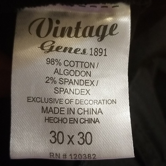 Vintage Mens Black Pants 30x30 - Picture 11 of 11